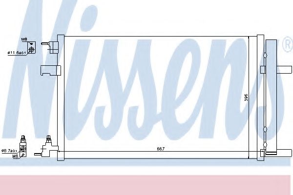 Радиатор кондиционера NISSENS 940135
