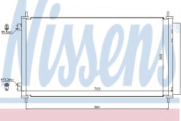 Радиатор кондиционера NISSENS 940140