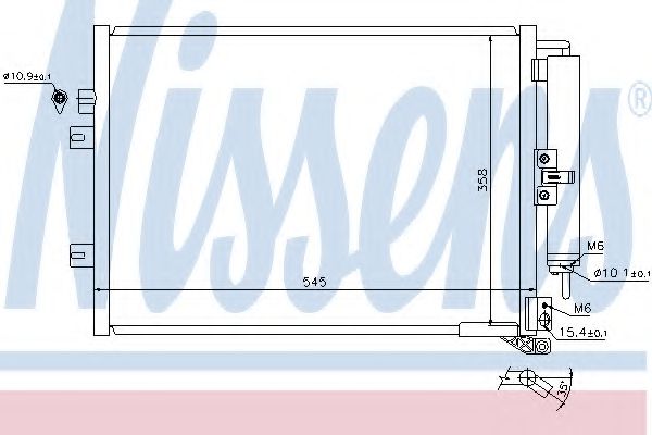 Радиатор кондиционера NISSENS 940142