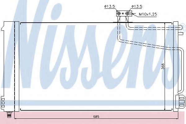 Радиатор кондиционера NISSENS 940145