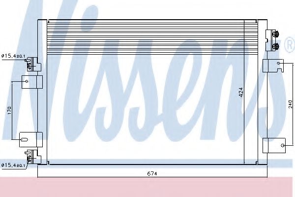 Радиатор кондиционера NISSENS 940151
