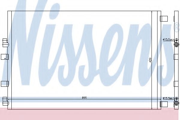 Радиатор кондиционера NISSENS 940152