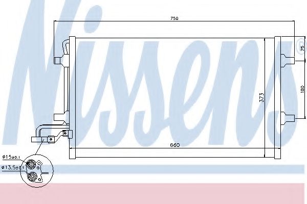 Радиатор кондиционера NISSENS 940154
