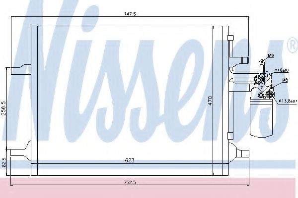 Радиатор кондиционера NISSENS 940159
