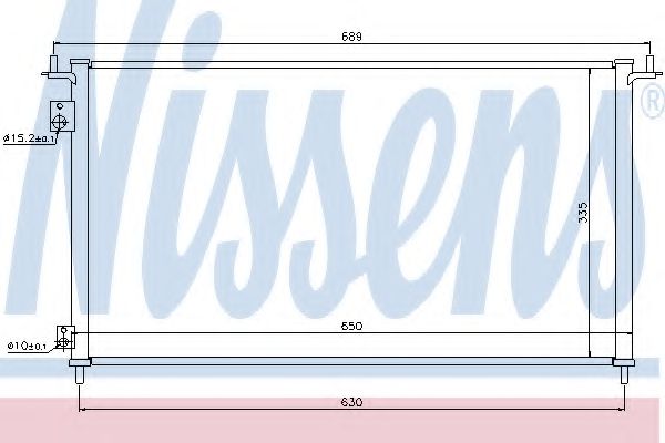 Радиатор кондиционера NISSENS 940162