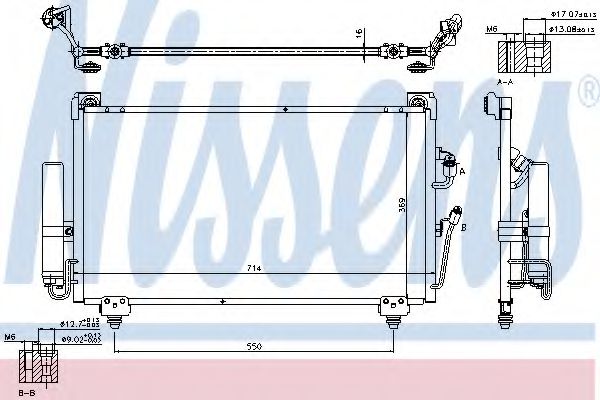 Радиатор кондиционера NISSENS 940165