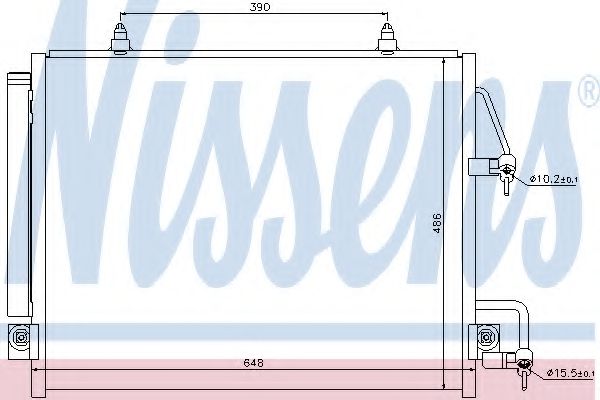 Радиатор кондиционера NISSENS 940166