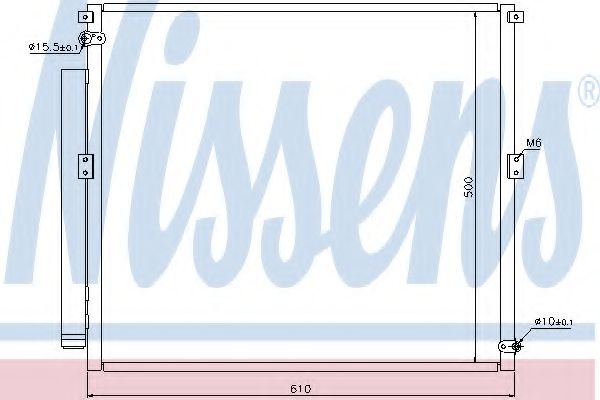 Радиатор кондиционера NISSENS 940167