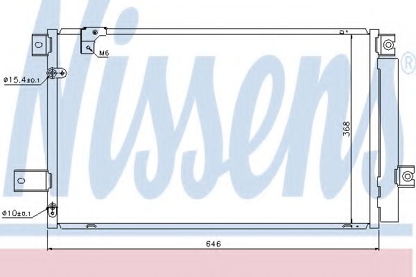 Радиатор кондиционера NISSENS 940170