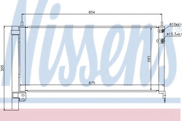 Радиатор кондиционера NISSENS 940175