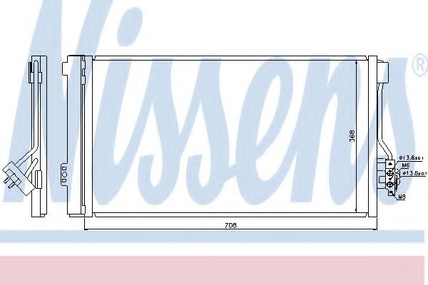 Радиатор кондиционера NISSENS 940178