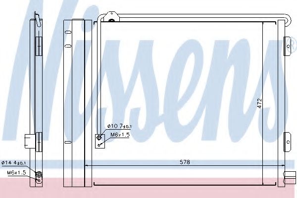 Радиатор кондиционера NISSENS 940179