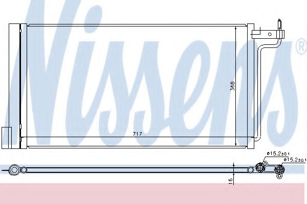 Радиатор кондиционера NISSENS 940181