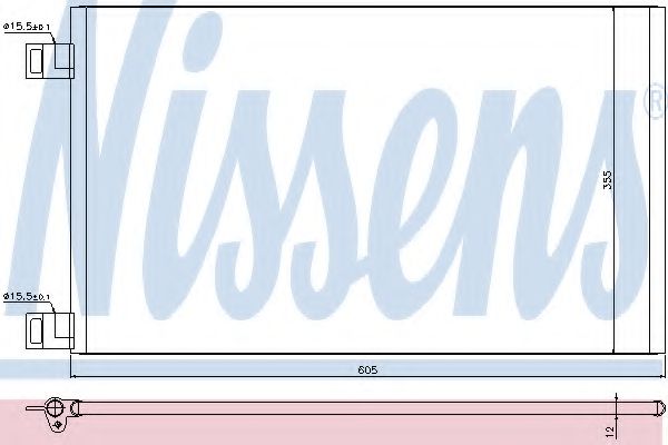 Радиатор кондиционера NISSENS 940184