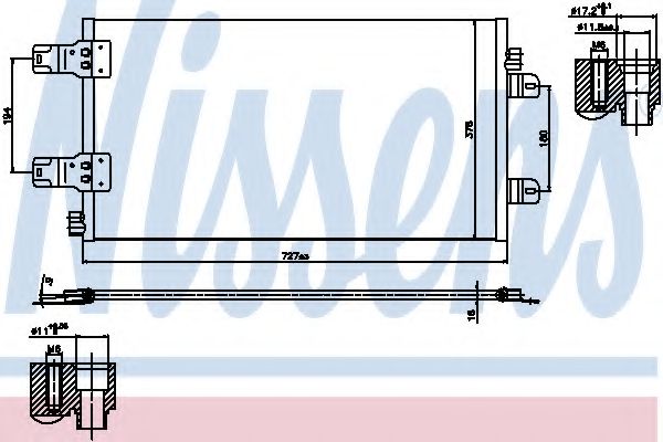 Радиатор кондиционера NISSENS 940186