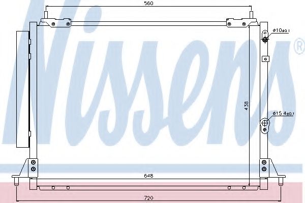 Радиатор кондиционера NISSENS 940188
