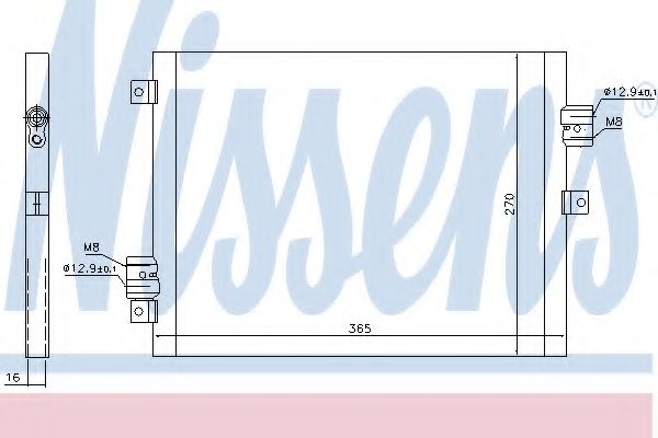 Радиатор кондиционера NISSENS 940190