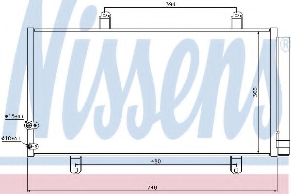 Радиатор кондиционера NISSENS 940194