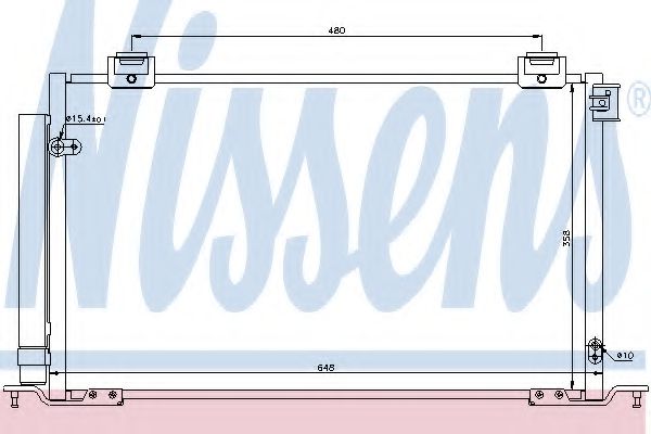 Радиатор кондиционера NISSENS 940200