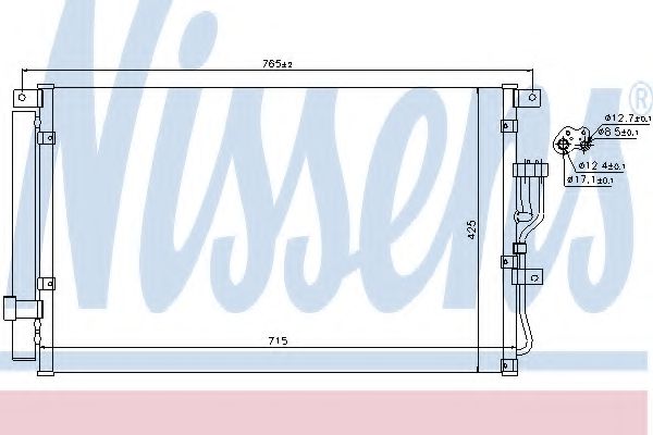 Радиатор кондиционера NISSENS 940210
