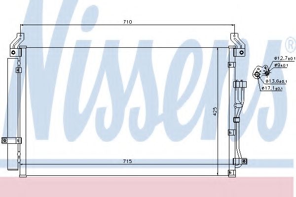 Радиатор кондиционера NISSENS 940212