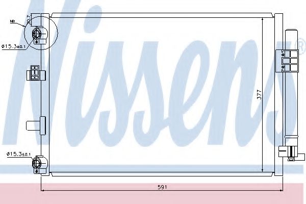 Радиатор кондиционера NISSENS 940222