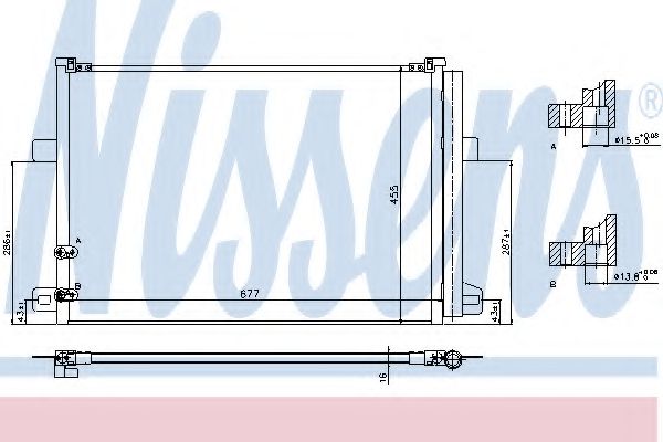 Радиатор кондиционера NISSENS 940225