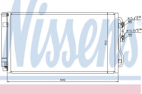 Радиатор кондиционера NISSENS 940236