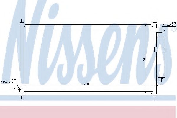 Радиатор кондиционера NISSENS 940237