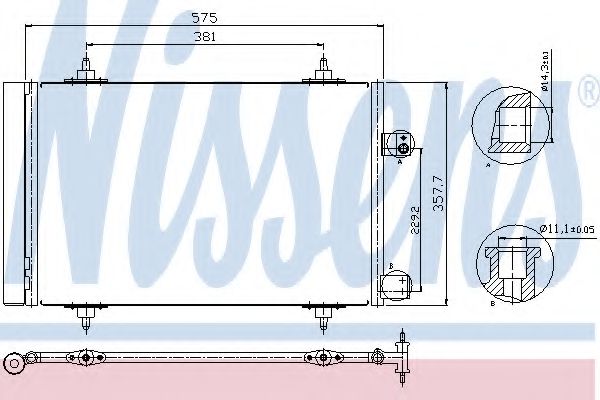 Радиатор кондиционера NISSENS 940239