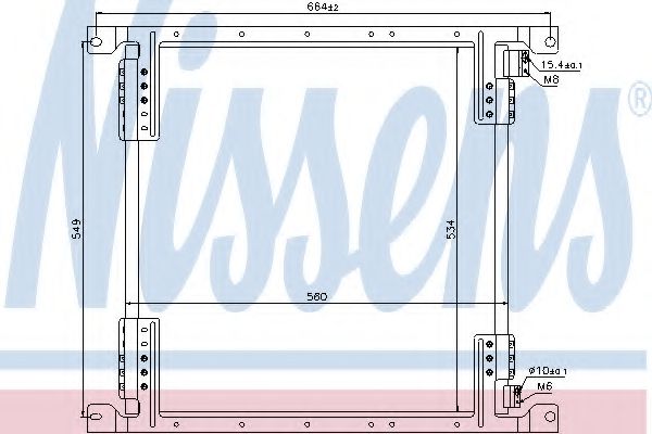 Радиатор кондиционера NISSENS 940242