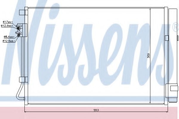 Радиатор кондиционера NISSENS 940243