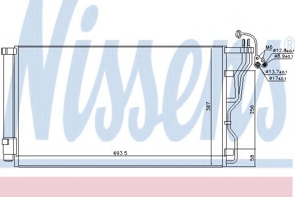 Радиатор кондиционера NISSENS 940244