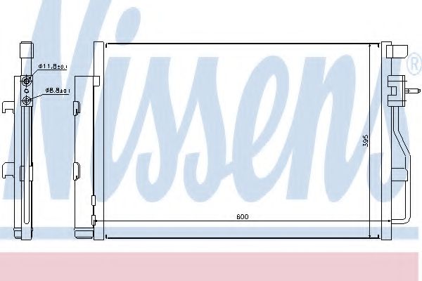Радиатор кондиционера NISSENS 940246
