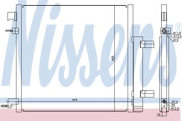 Радиатор кондиционера NISSENS 940247
