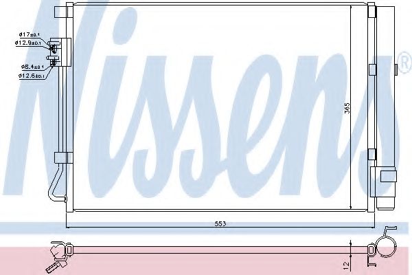 Радиатор кондиционера NISSENS 940248