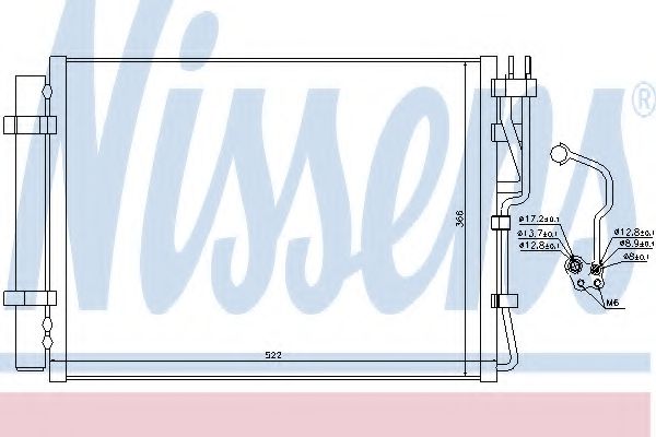 Радиатор кондиционера NISSENS 940252