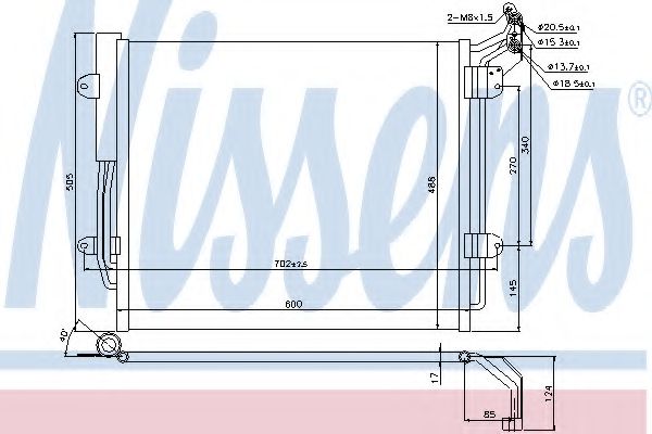 Радиатор кондиционера NISSENS 940256