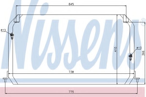 Радиатор кондиционера NISSENS 94026
