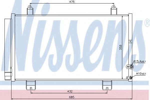 Радиатор кондиционера NISSENS 940261