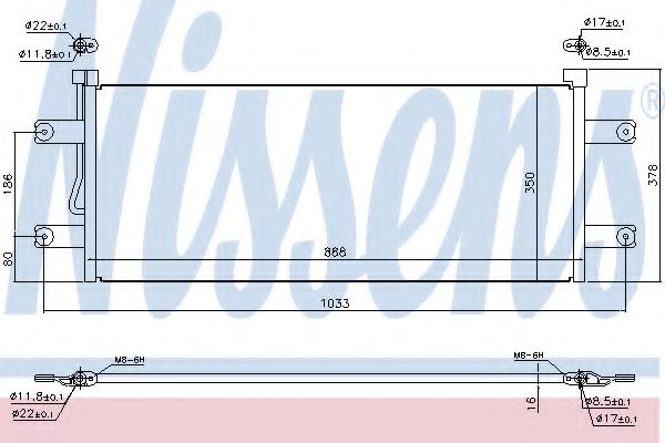 Радиатор кондиционера NISSENS 940264