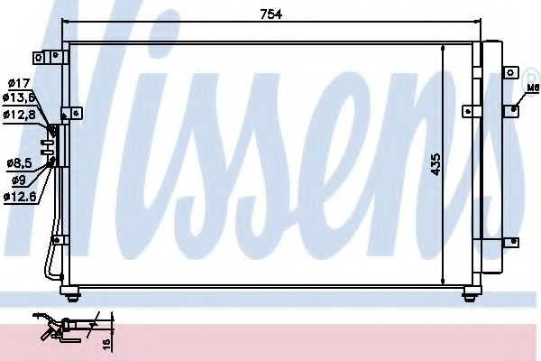 Радиатор кондиционера NISSENS 940269