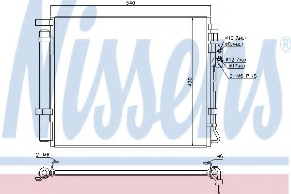 Радиатор кондиционера NISSENS 940272