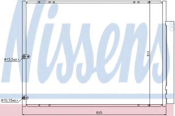 Радиатор кондиционера NISSENS 940297