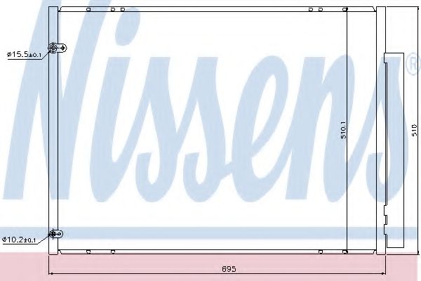 Радиатор кондиционера NISSENS 940298