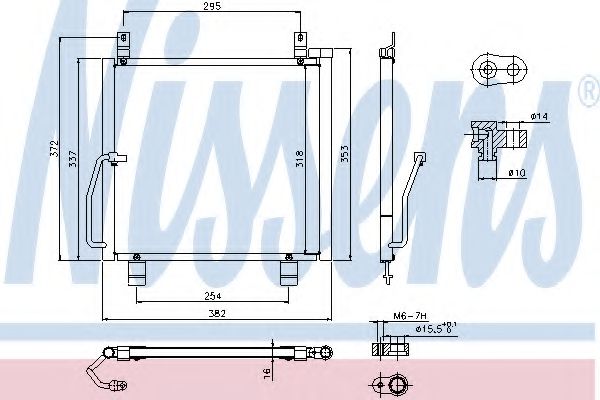 Радиатор кондиционера NISSENS 940301