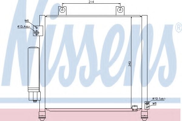 Радиатор кондиционера NISSENS 940302