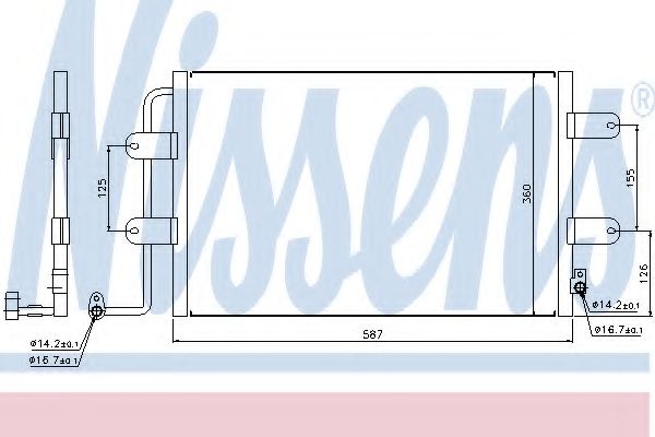 Радиатор кондиционера NISSENS 940305