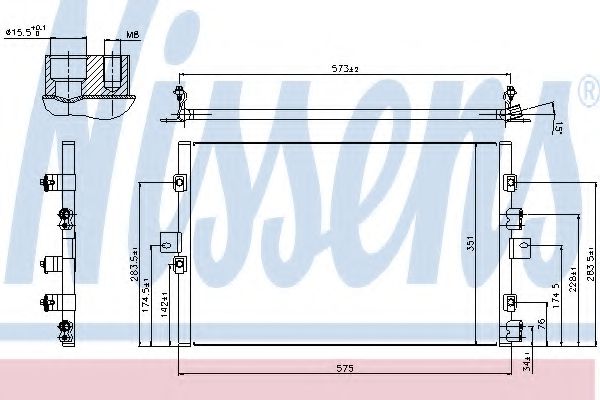 Радиатор кондиционера NISSENS 940307