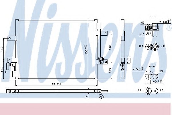 Радиатор кондиционера NISSENS 940311